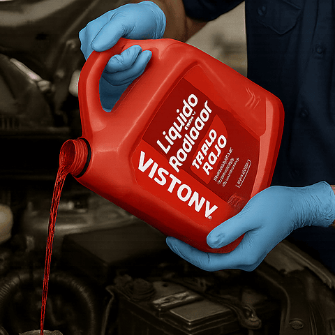 Líquido para Radiador Vistony Rojo 3.785L | Uso Automotriz