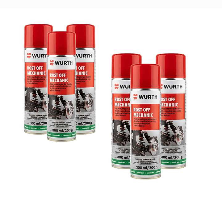 Afloja Pernos Wurth Eliminador de Oxido 4