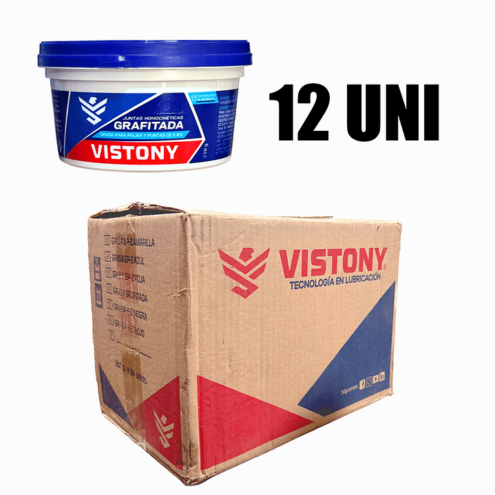 Grasa Grafitada Vistony 210g Homocinéticas Rodamientos 4