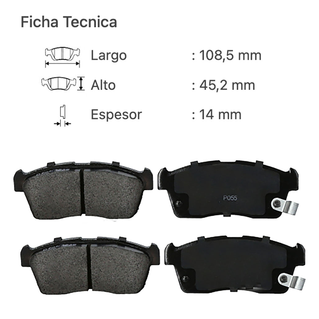 Pastillas de Freno Delanteras Suzuki Celerio Alto Ignis | 2000-2019 2