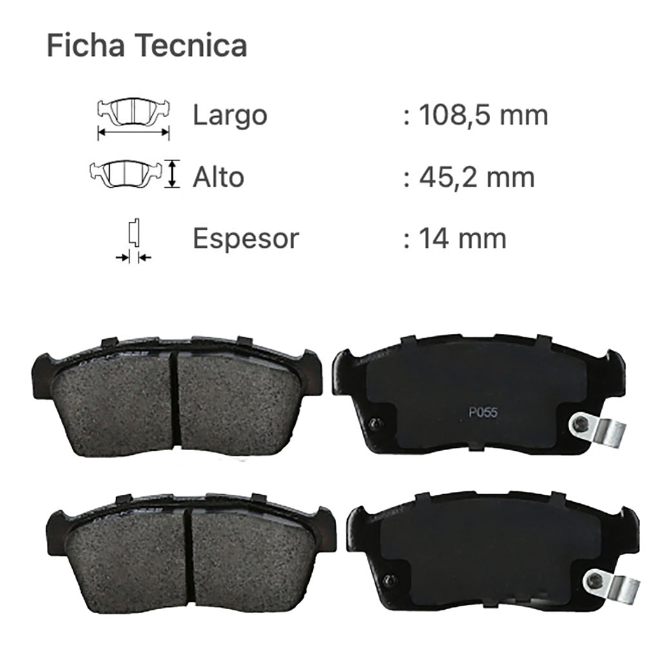 Pastillas de Freno Delanteras Suzuki Celerio Alto Ignis | 2000-2019 2