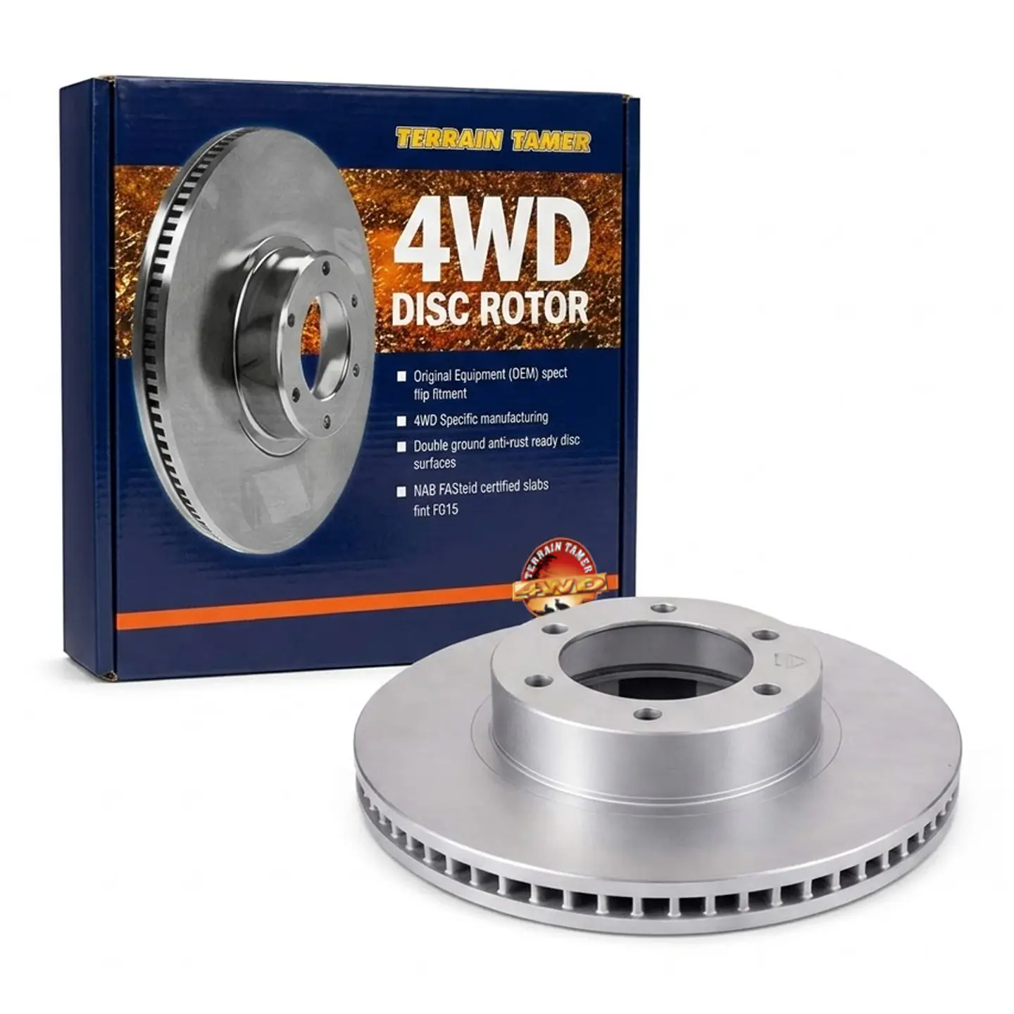 Disco de Freno delantero | Terrain Tamer | Toyota Land Cruiser Prado | 2002-2009 | Alto rendimiento  1