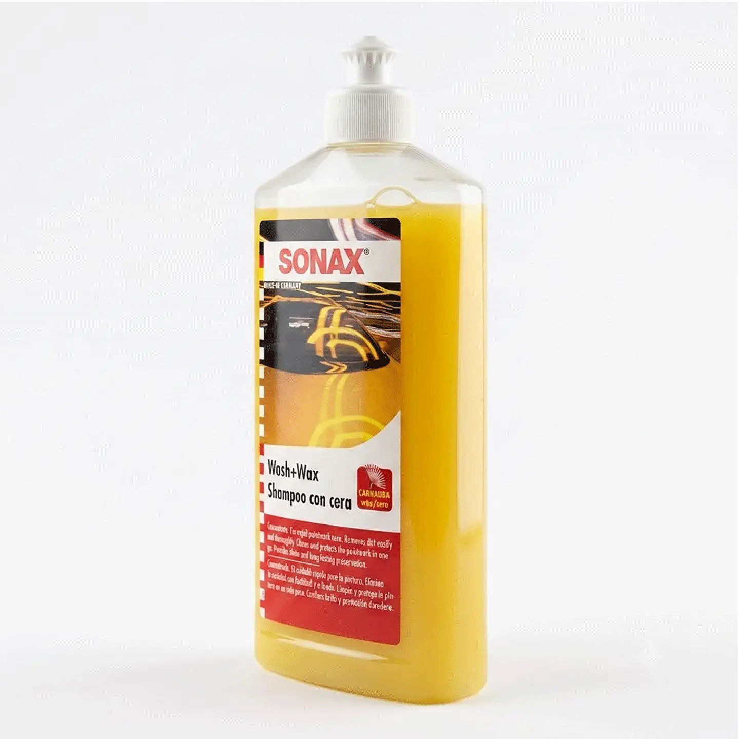 Shampoo con Cera de Carnauba SONAX 500 ml | Lava y Protege en un Solo Paso 2