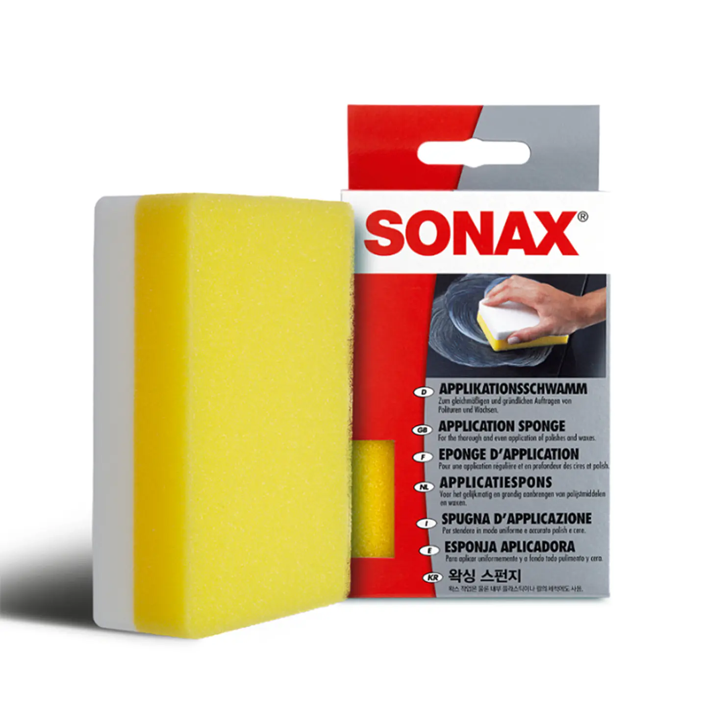 Esponja Especial para Aplicación de Ceras y Abrillantadores SONAX 1