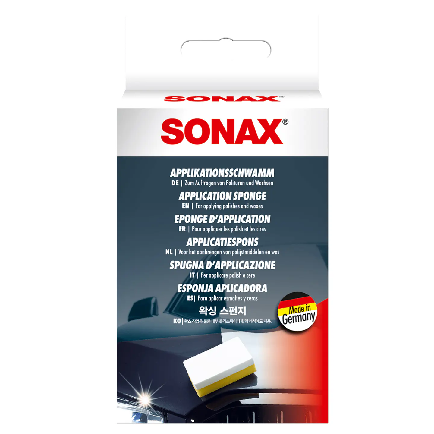 Esponja Especial para Aplicación de Ceras y Abrillantadores SONAX 2