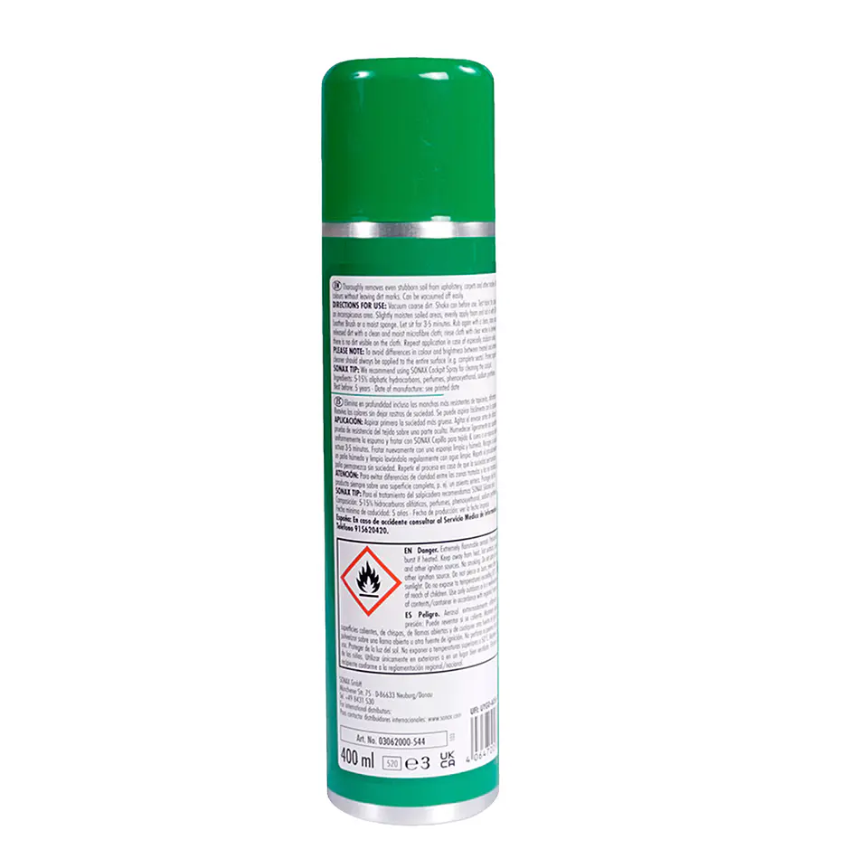 Espuma Limpiadora de Tapiz SONAX 400 ml | Elimina Manchas 2