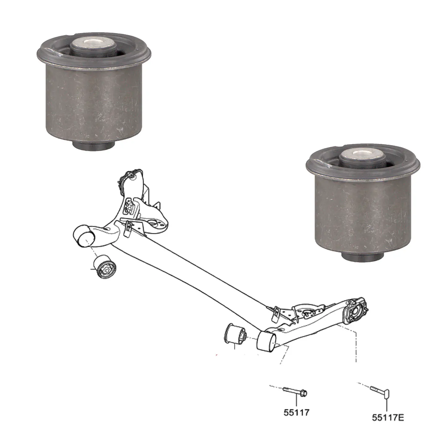 Bujes de Eje Trasero | Kia Morning 2012-2020 | Hyundai i20 2016-2024 2