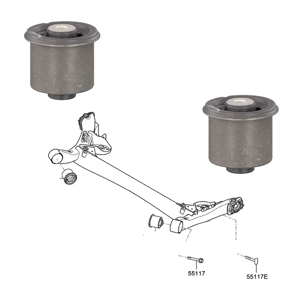 Bujes de Eje Trasero | Kia Morning 2012-2020 | Hyundai i20 2016-2024 2