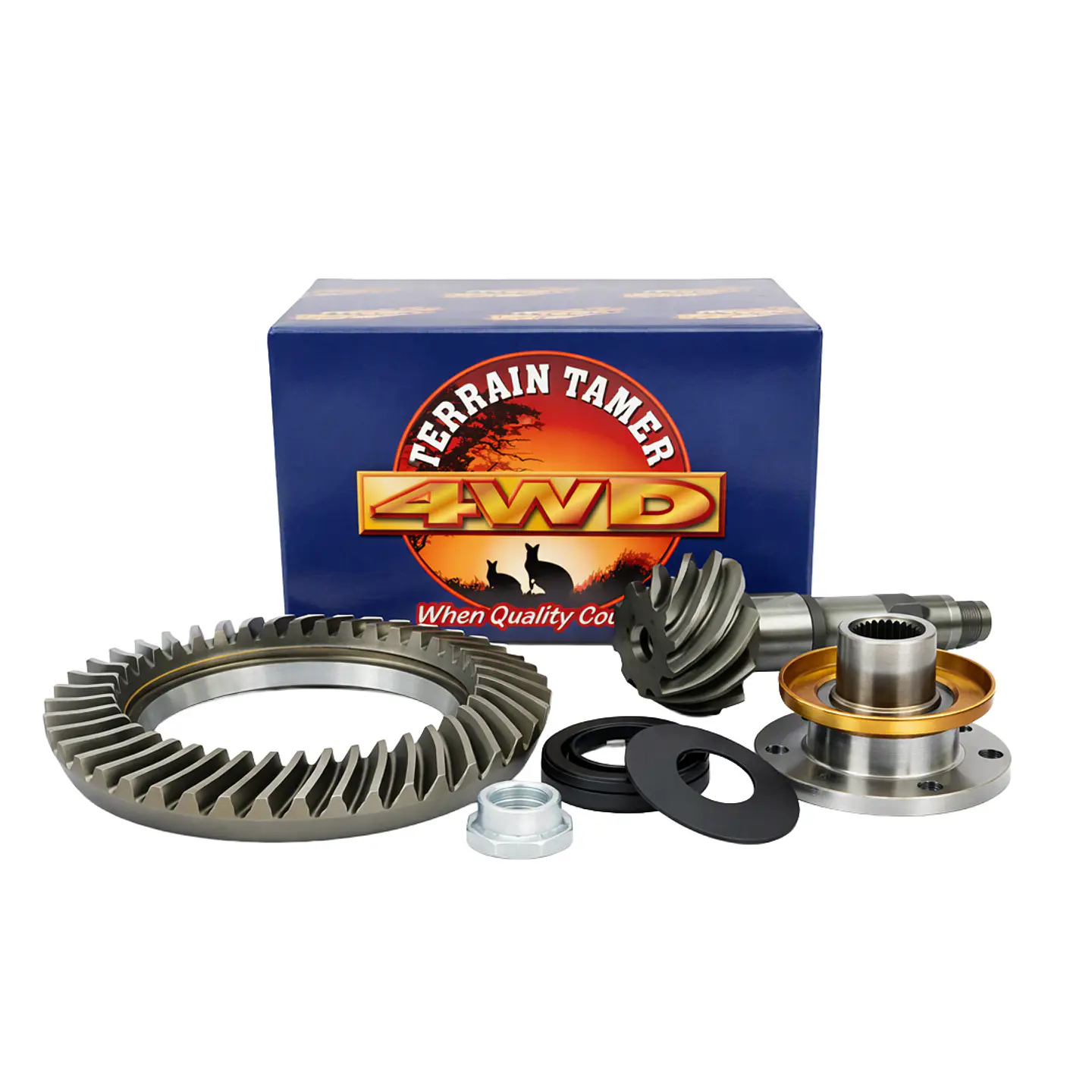 Piñón y Corona Diferencial Trasero 4.10 Toyota Hilux | Prado | Terrain Tamer | 1997-2005 1