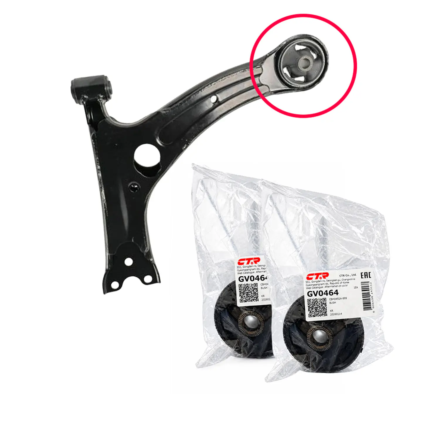 Bujes de bandeja Delantera CTR | Toyota Corolla | 2000-2008  2