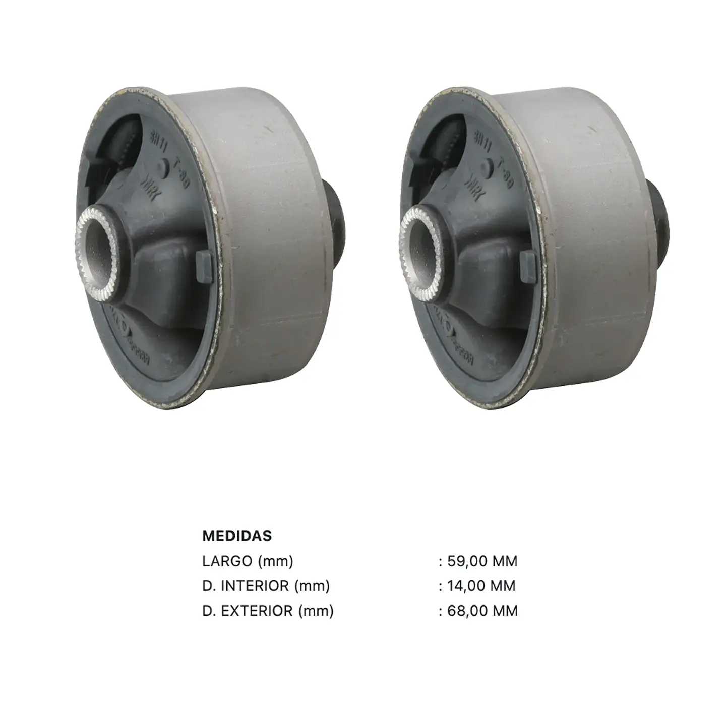 Bujes de bandeja Delantera CTR | Toyota Corolla | 2000-2008  3