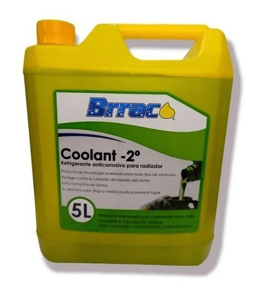 Refrigerante Anticorrosivo Para Radiador Coolant -2 Brraco