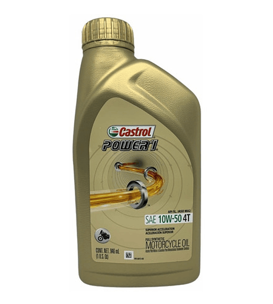 Aceite Para Motor Castrol Sintético 10w-50 Para Motos Y Cuatriciclos