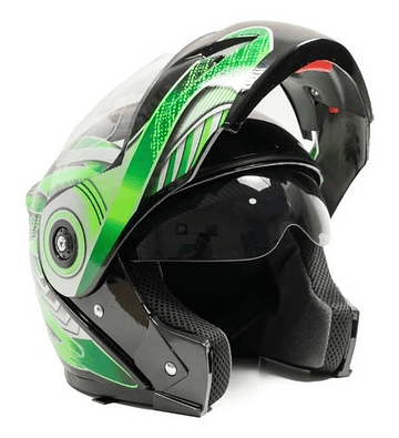 Casco Abatible De Moto Doble Viscera