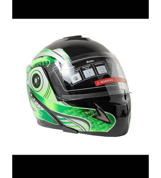 Casco Abatible De Moto Doble Viscera