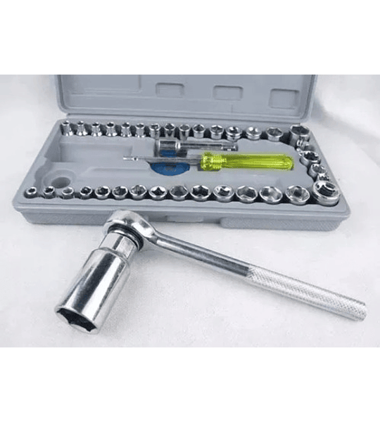 Juego Caja Set Dados Chicharra Herramientas 40 Piezas