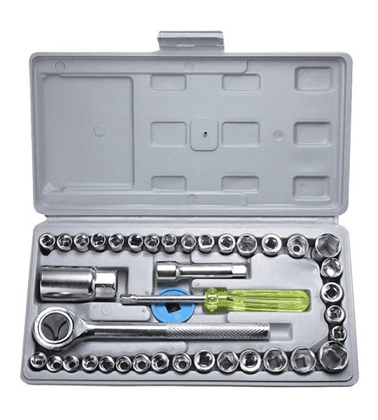 Juego Caja Set Dados Chicharra Herramientas 40 Piezas