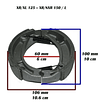 Kit Frenos (pastillas + Balatas) Moto Honda Xr 125 / 150 Env