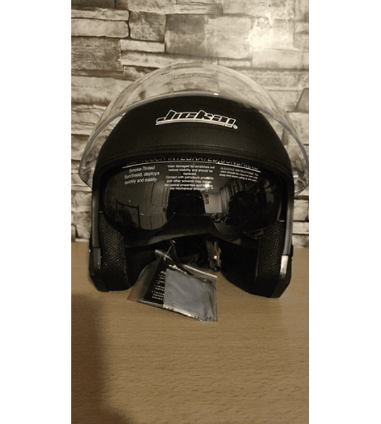 Casco Para Moto Y Bicimoto Doble Mica Visor Tornasol 