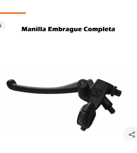 Manilla Embrague Motocicleta Universal Honda/ Yamaha / Mas