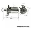 Motor Arranque Partida Yamaha Fz 16, Fzn, Fz 2.0 (2010-2022)