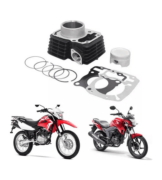 Kit Cilindro Honda Invicta Cbf / Xr 150 (piston + Cilindro) 