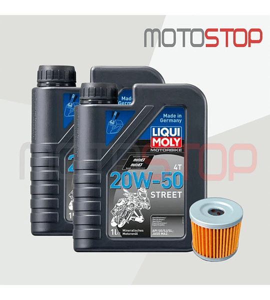 Kit De Mantención (2 Litros Aceite + Filtro) Suzuki Gixxer