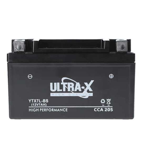 Batería Ytx7a-bs Gel Para Moto  12 V 7ah/10hr Mozuki