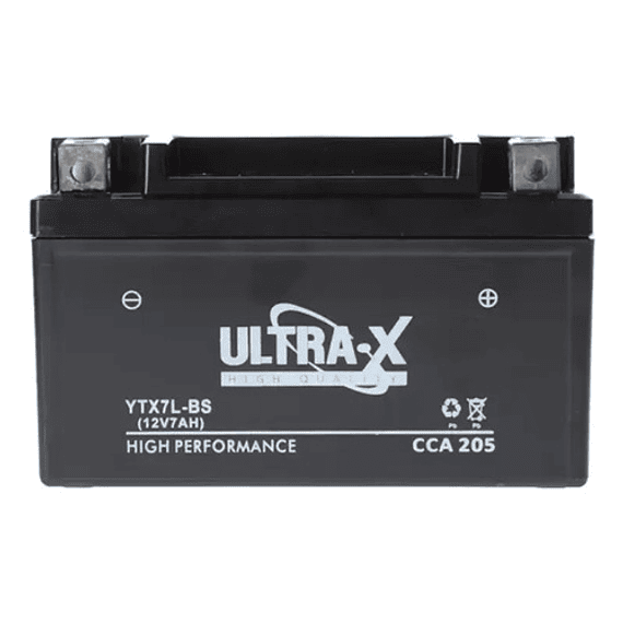 Batería Ytx7a-bs Gel Para Moto  12 V 7ah/10hr Mozuki