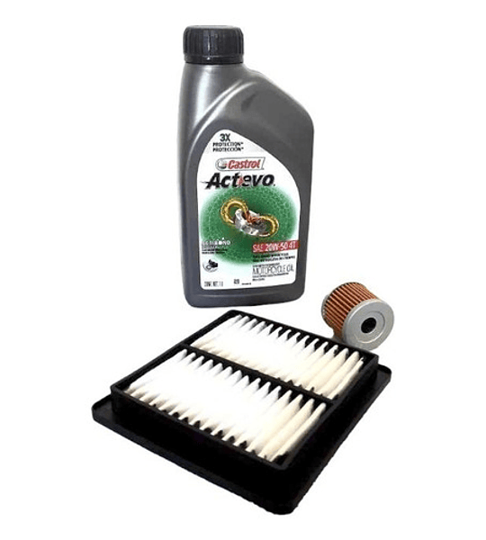 Kit De Mantencion Suzuki Gixxer 150 (1 Lt Castrol+2filtros) 