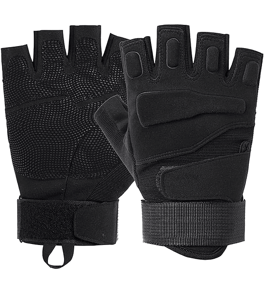 Guantes Medio Dedo Antideslizantes Ciclismo Moto Táctico