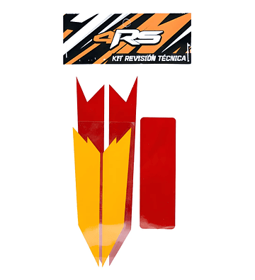 Kit Stickers Adhesivos Reflectantes Revisión Técnica Motos