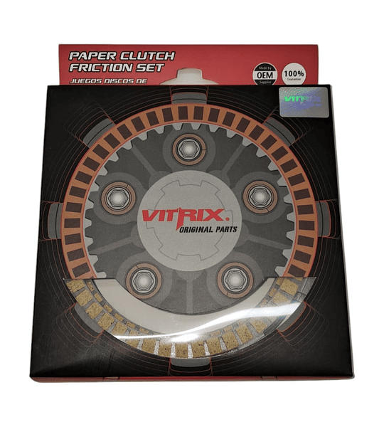 DISCOS EMBRAGUE, JGO. TNT-25 (VITRIX)