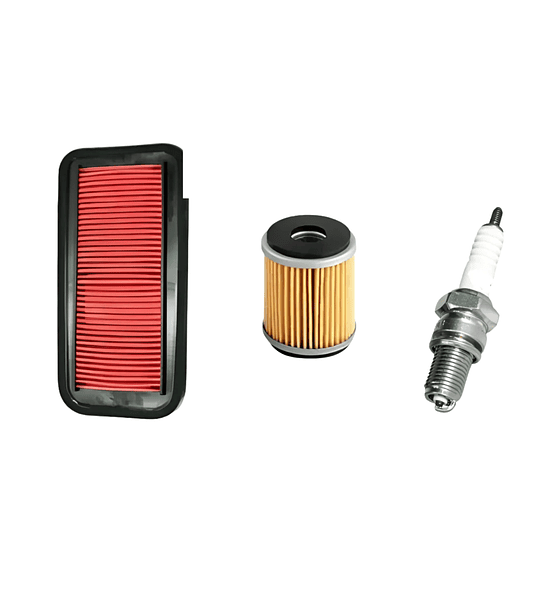 Kit De Mantencion 10w50 Sintetico Yamaha Fz25 + Filtro + bujia