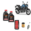 Kit De Mantencion 10w50 Sintetico Yamaha Fz25 + Filtro + bujia