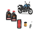 Kit De Mantencion 10w50 Sintetico Yamaha Fz25 + Filtro + bujia
