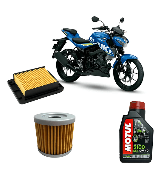 Kit Mantencion Gsx S 150 Suzuki + Filtro De Aire Y Aceite
