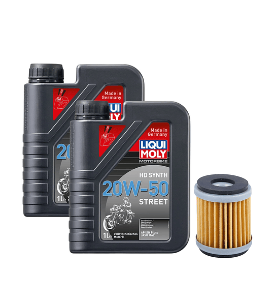 Kit Mantención Yamaha FZ 25 – Full Sintético Liqui Moly