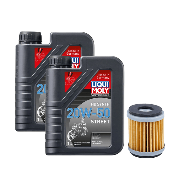 Kit Mantención Yamaha FZ 25 – Full Sintético Liqui Moly