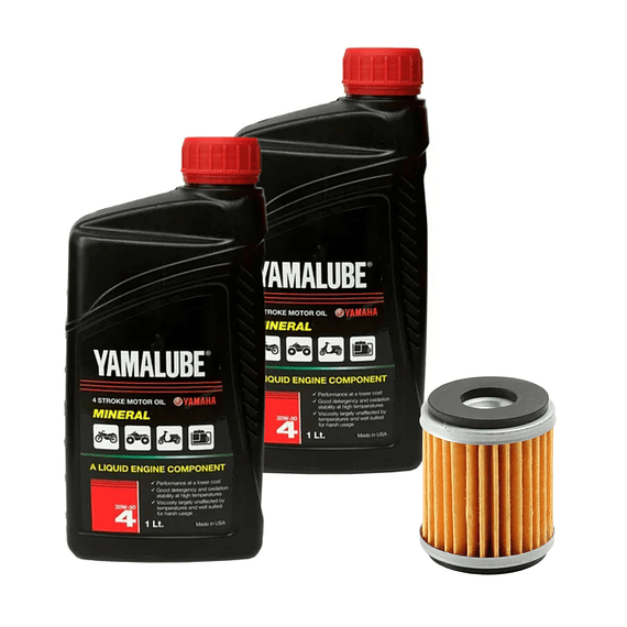 KIT MANTENCION YAMAHA Fz25 2L Yamalube + Filtro