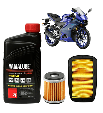KIT MANTENCIÓN YAMAHA R15 V2 1L ACEITE + FILTROS