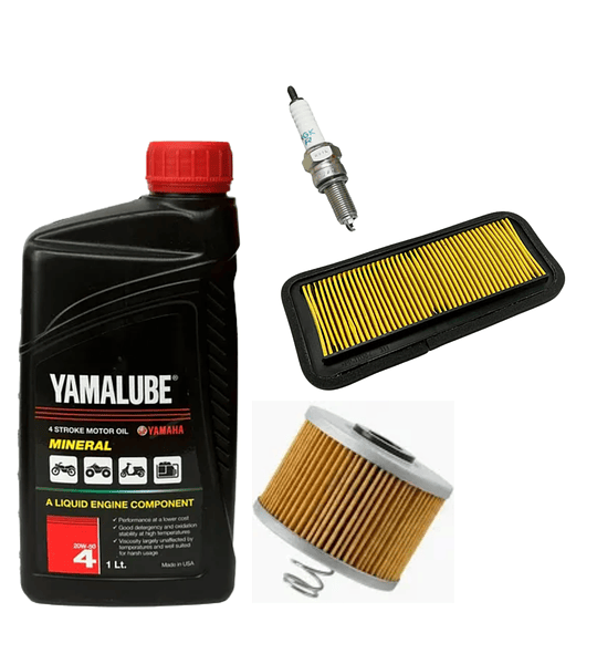 Kit De Mantención Yamalube 20w50 Mineral Fz 16 + Filtros + Bujia