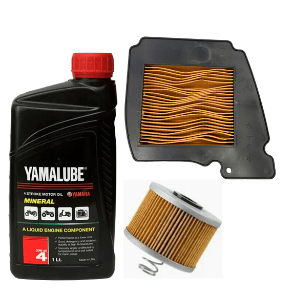 Kit De Mantención Yamalube 20w50 Mineral Fz Carburada + Filtros