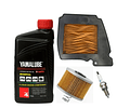 Kit De Mantención Yamalube 20w50 Mineral Fz Carburada + Filtros + Bujia