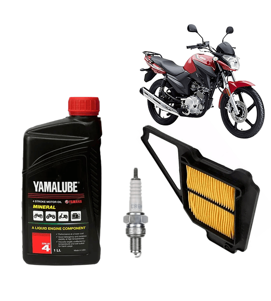 Kit Mantencion Ybr 125 / Ybr Z 125 Yamaha 1L yamalube + filtro + bujia