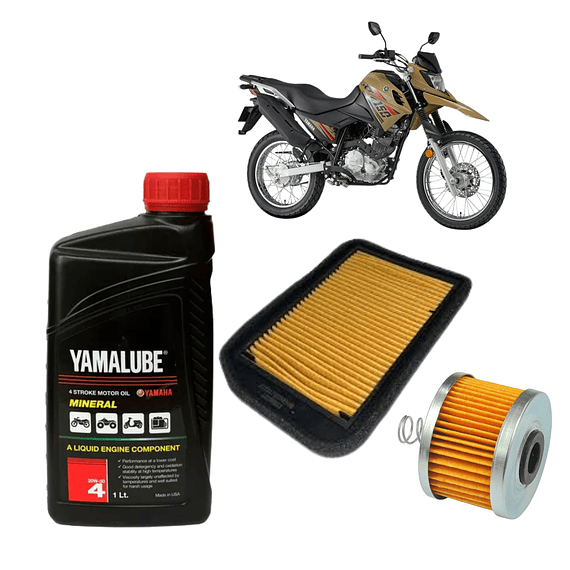 Kit de Mantención Yamalube Mineral 20W-50 para Yamaha XTZ 150 + Filtros
