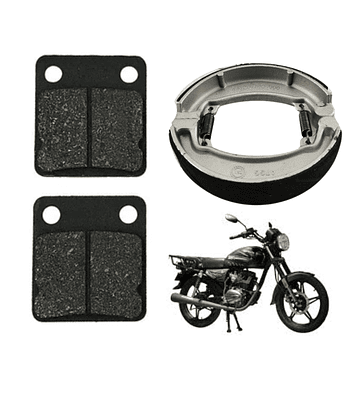 Pastillas de Frenos + Balatas para Moto SBR 150