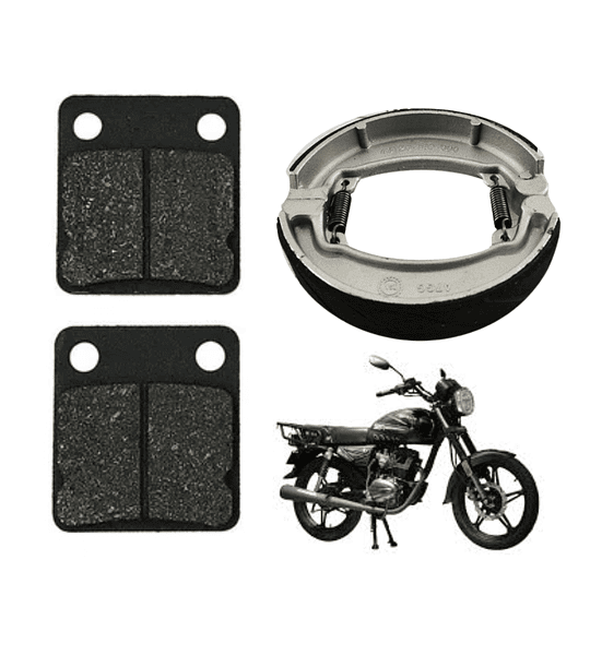 Pastillas de Frenos + Balatas para Moto SBR 150