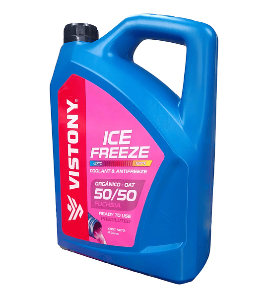 Refrigerante Anticongelante Vistony 50/50 Rosado 4litros Color Rosa