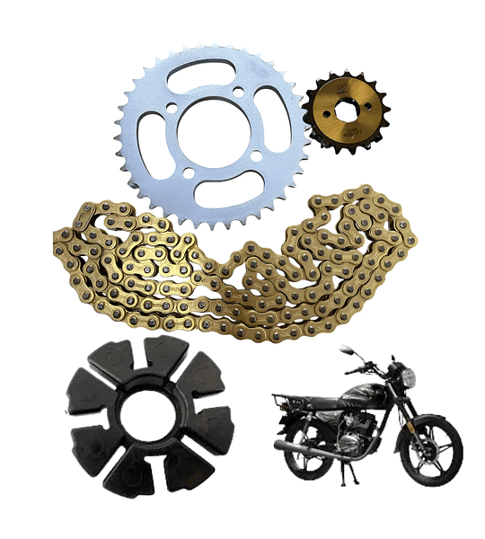 Kit De Transmisión Para Moto Sbr 150cc Bera Marca Mozuki + Damper